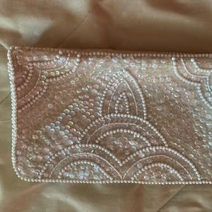 Beaded detail clutch